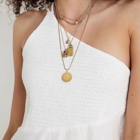 Urban Outfitters Dahlia Asymmetrical Smocked Mini Dress - Picture 4 of 13